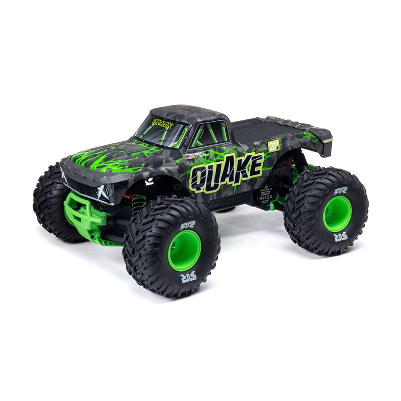 ARRMA 1/10 Quake 223S DSC 2WD RTR Brushless Monster Truck Green — ARA3537T2