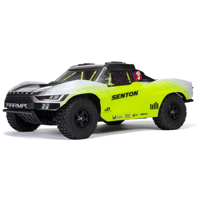 ARRMA 1/10 Senton 223S DSC 4X4 RTR Brushless Short Course Truck Yellow — ARA4303V4T1