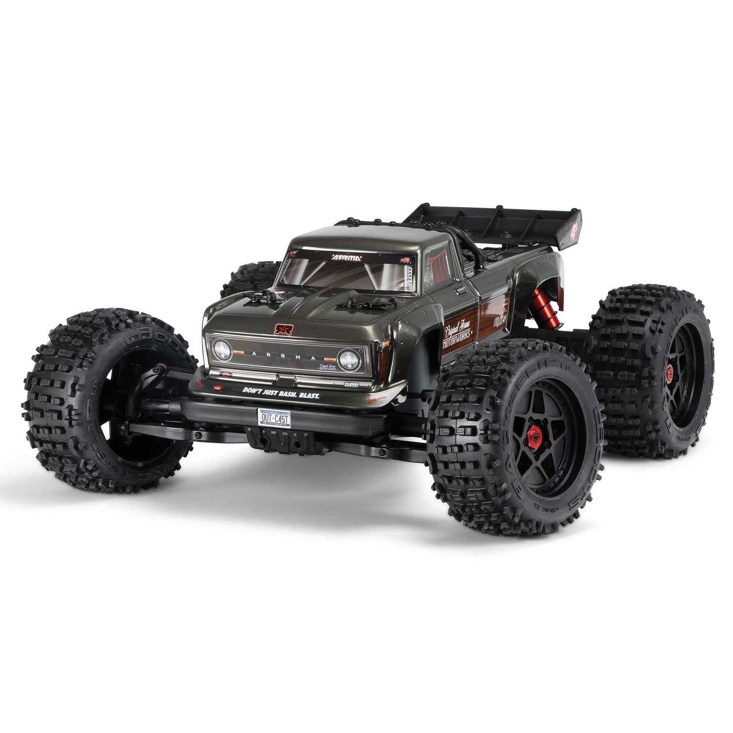 ARRMA 1/10 Outcast 4S 4X4 RTR Brushless Stunt Truck Gun Metal — ARA4410V2T3