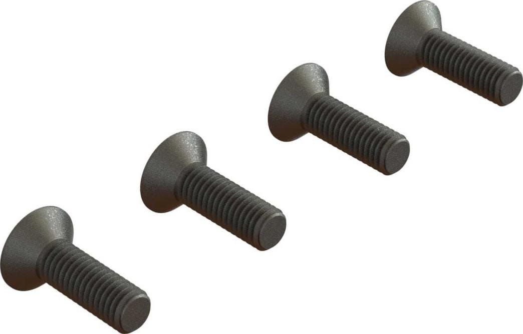 Flat Head Hex Machine Screw M5x16mm (4) — ARA722516