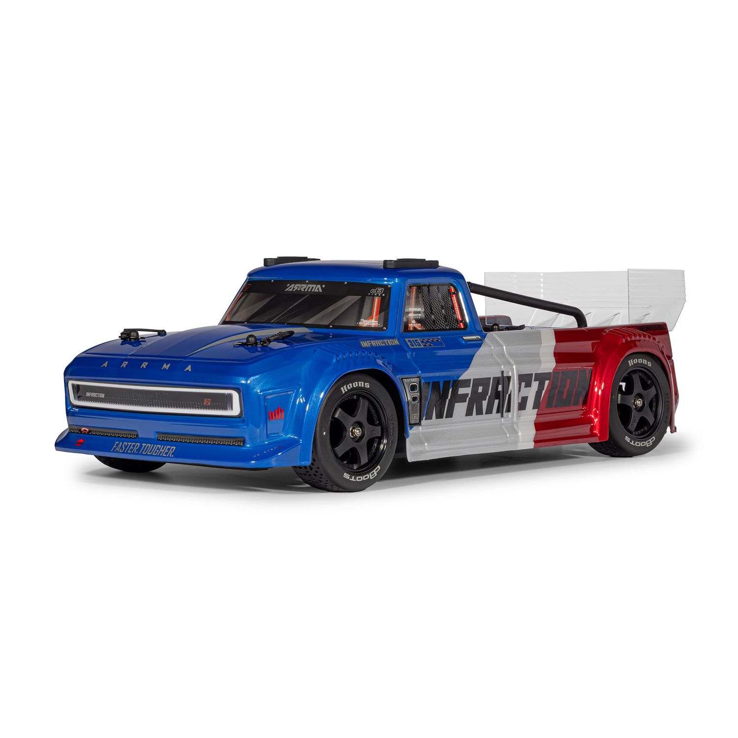 ARRMA 1/8 Infraction 223S DSC 4X4 RTR Brushless All Road Street Bash Truck Blue Red — ARA4315V4T1