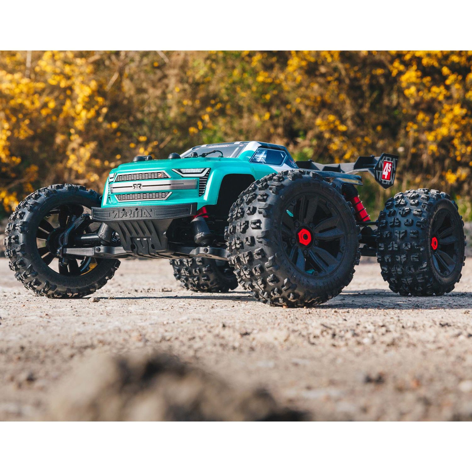 ARRMA 1/10 Kraton 4S 4X4 RTR Brushless Speed Truck Teal Black — ARA4408V2T1