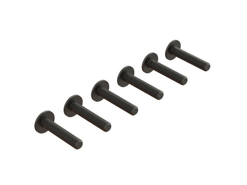 Flanged Button Head Screw M4x20mm (6) — ARA727420