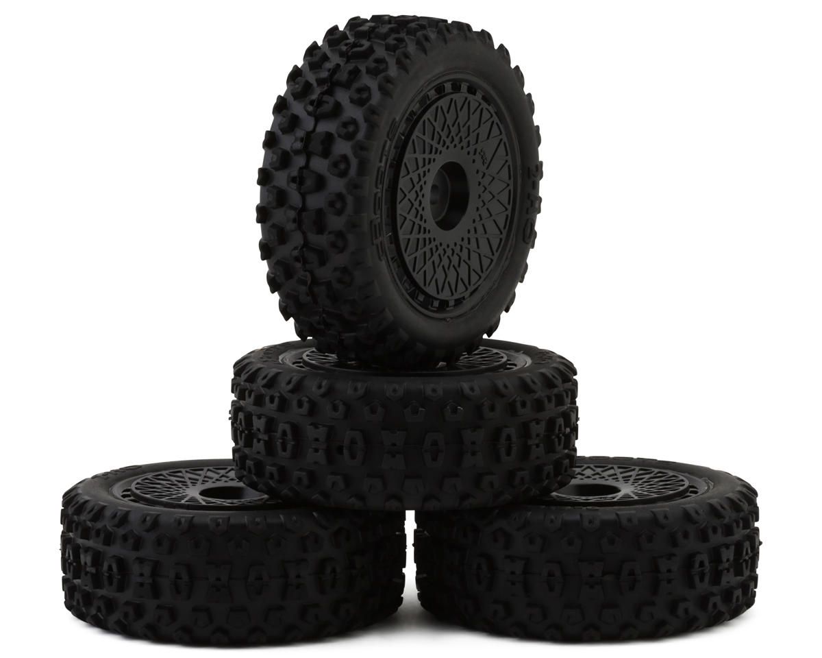 dBoots '2-HO' Tire Set Glued (Black) (2 Pairs) — ARA550114