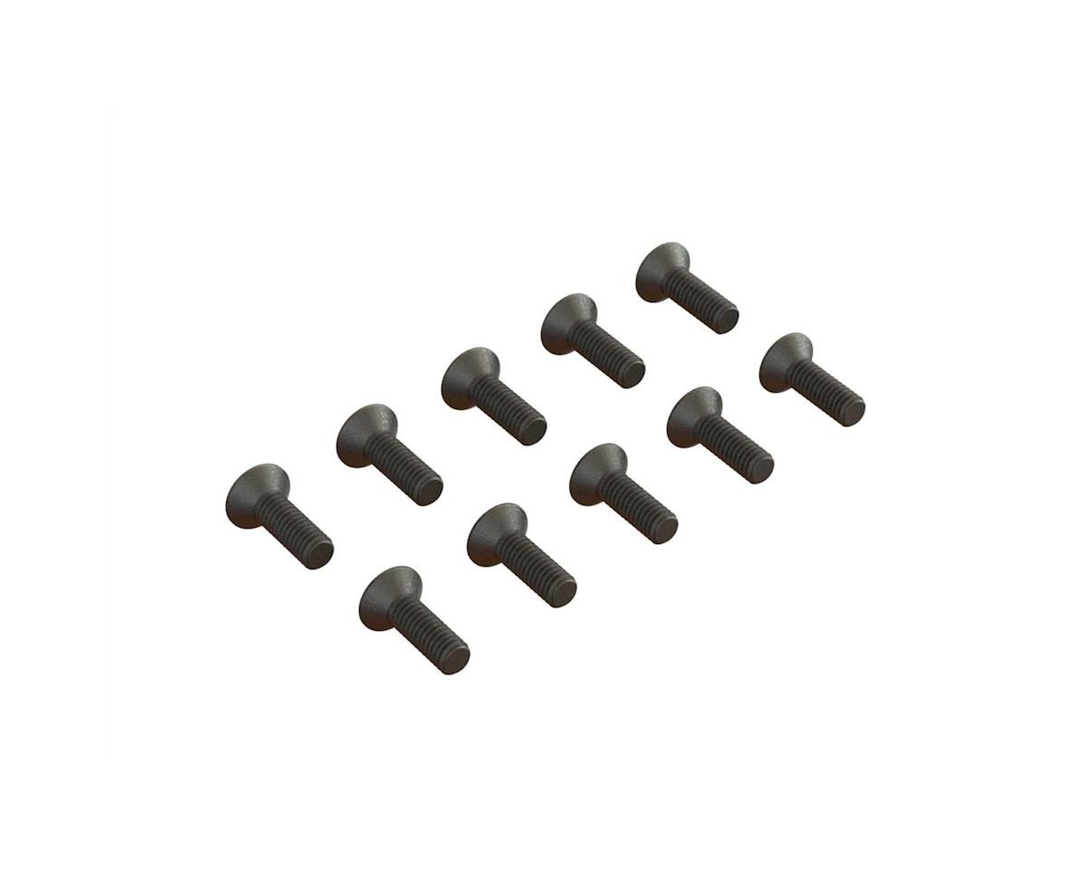 Flat Head Hex Machine Screw M2.5x8mm (10) — ARA702005