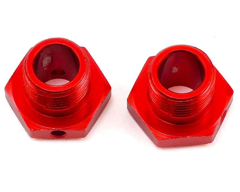 AR310447 Wheel Hex Aluminum 17mm/13.6mm Red (2) — ARAC9413