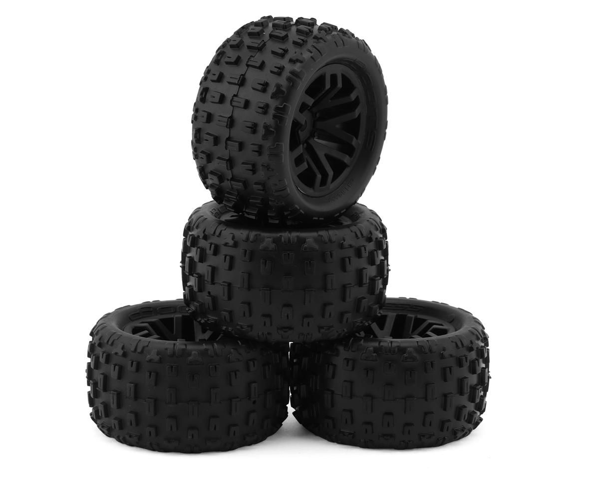 dBoots 'FORTRESS' Tire Set Glued (Black) (2 Pairs) — ARA550112