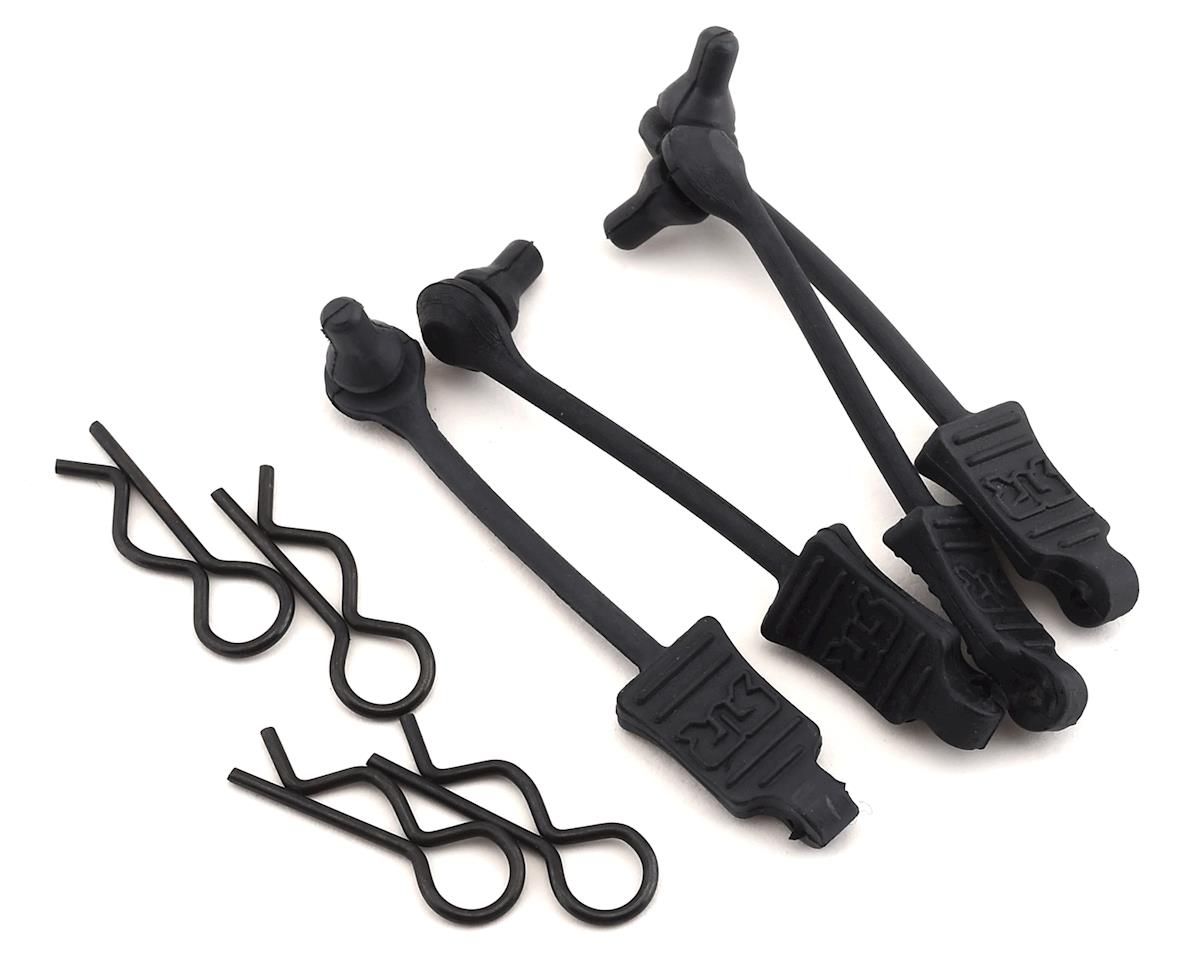 AR390165 Body Clip Retainer 1/10 Scale Black (4) — ARAC3445