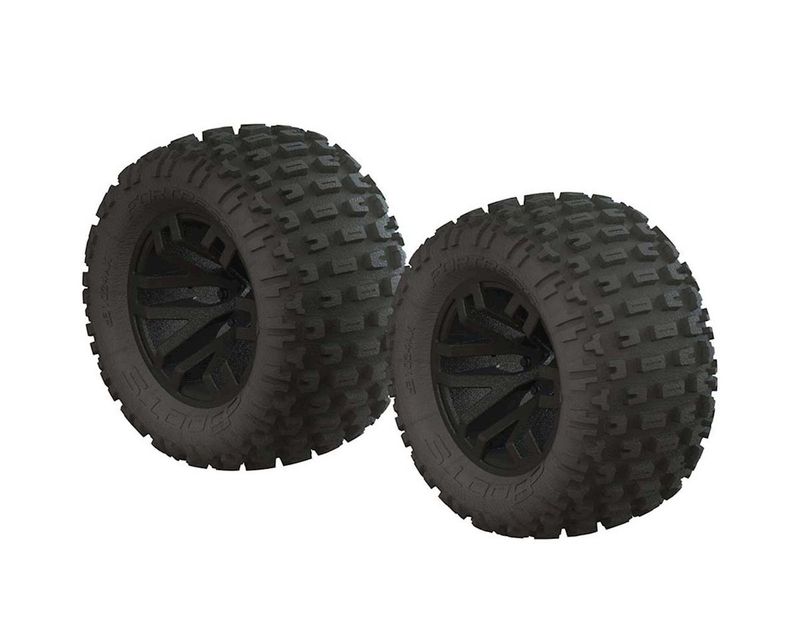AR550044 dBoots Fortress MT Tire Set Glued Blk (2) — ARAC9632