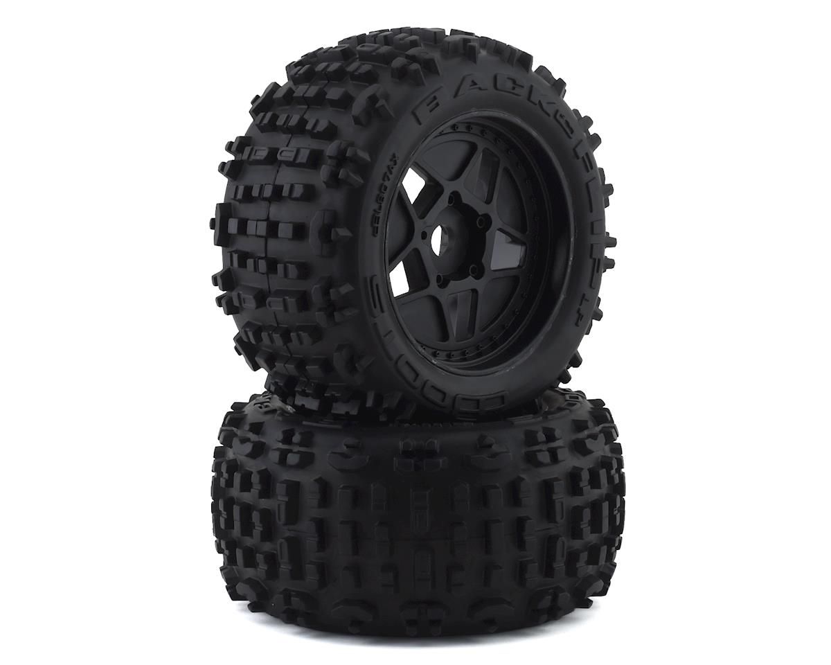 AR550050 Backflip LP 4S Tire 3.8 Glued Black (2) — ARAC9468