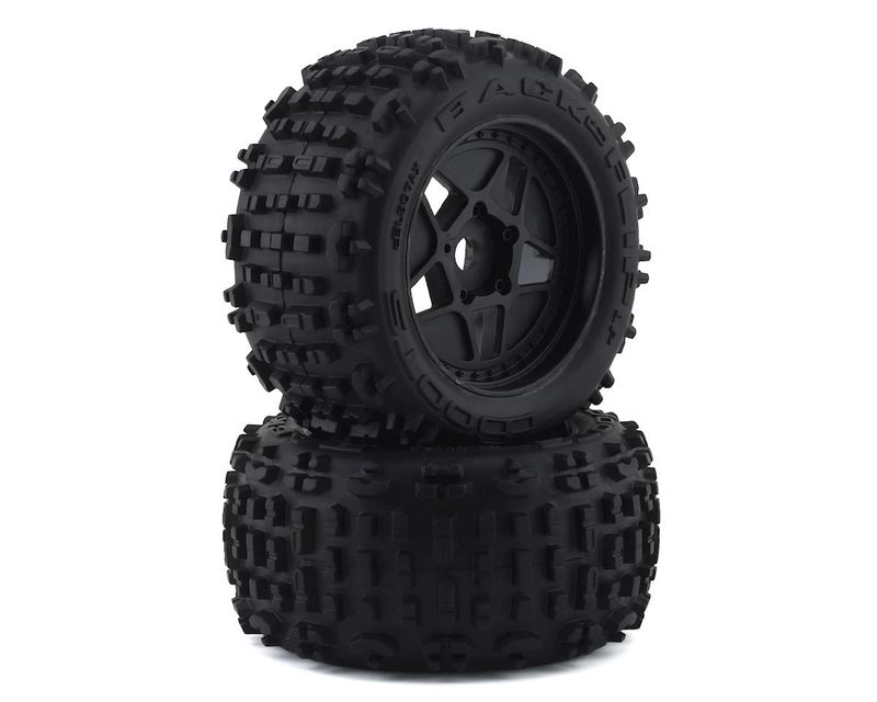 AR550050 Backflip LP 4S Tire 3.8 Glued Black (2) — ARAC9468