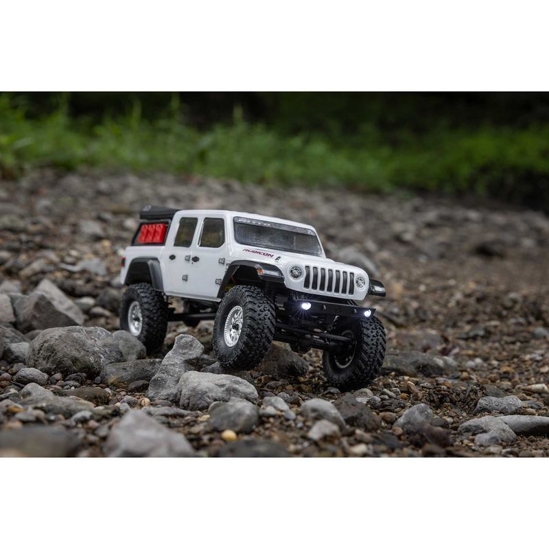 Axial 1/24 SCX24 Jeep JT Gladiator 4X4 RTR Brushed Rock Crawler White — AXI00005V2T4
