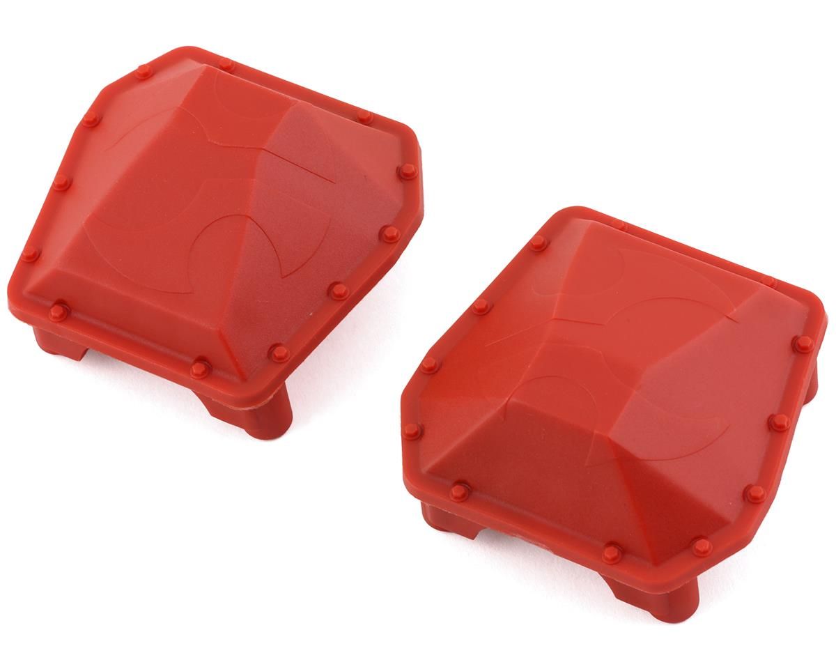 SCX6: AR90 Diff Cover Axle Housing Red (2) — AXI252002
