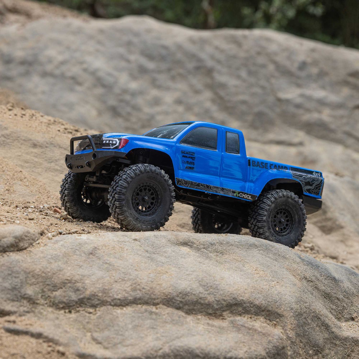 Axial 1/24 SCX24 Base Camp 4X4 RTR Brushed Rock Crawler Blue — AXI-1219T2
