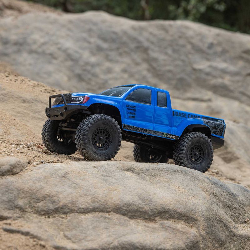 Axial 1/24 SCX24 Base Camp 4X4 RTR Brushed Rock Crawler Blue — AXI-1219T2