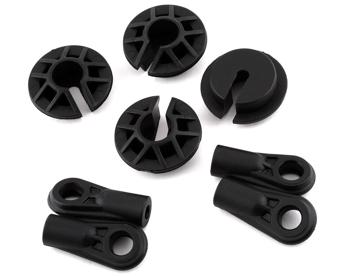 SCX6: Shock End &amp; Spring Cup (4) — AXI253004