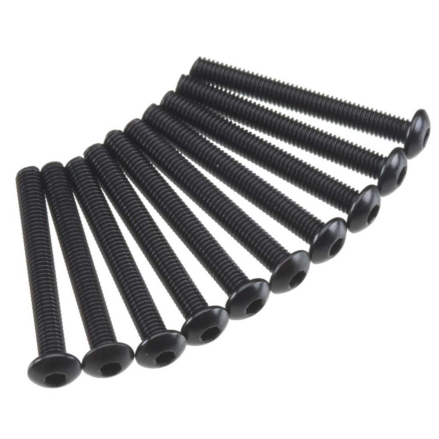 AXA120 Hex Socket Button Head M3x25mm Black (10) — AXIC0012
