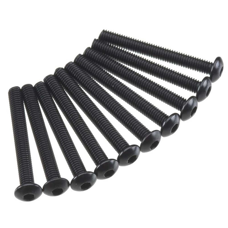 AXA120 Hex Socket Button Head M3x25mm Black (10) — AXIC0012