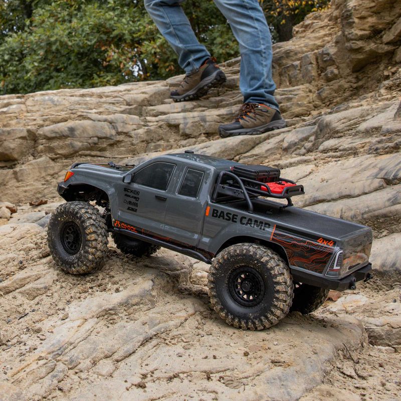 Axial 1/10 SCX10 III Base Camp 4X4 RTR Brushed Rock Crawler Gray — AXI-1375T2