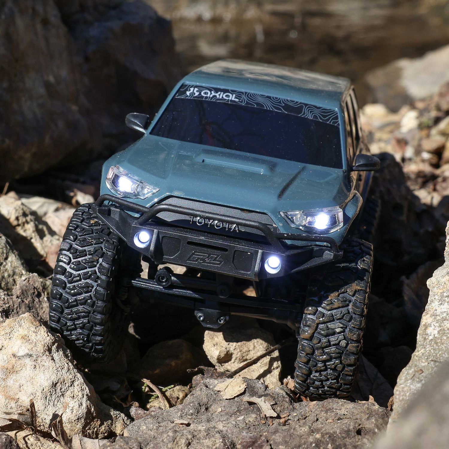 Axial 1/24 SCX24 Toyota 4Runner 4X4 RTR Brushed Rock Crawler Gray — AXI-2035T2