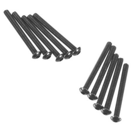 AXA121 Hex Socket Button Head M3x30mm Black (10) — AXIC0014