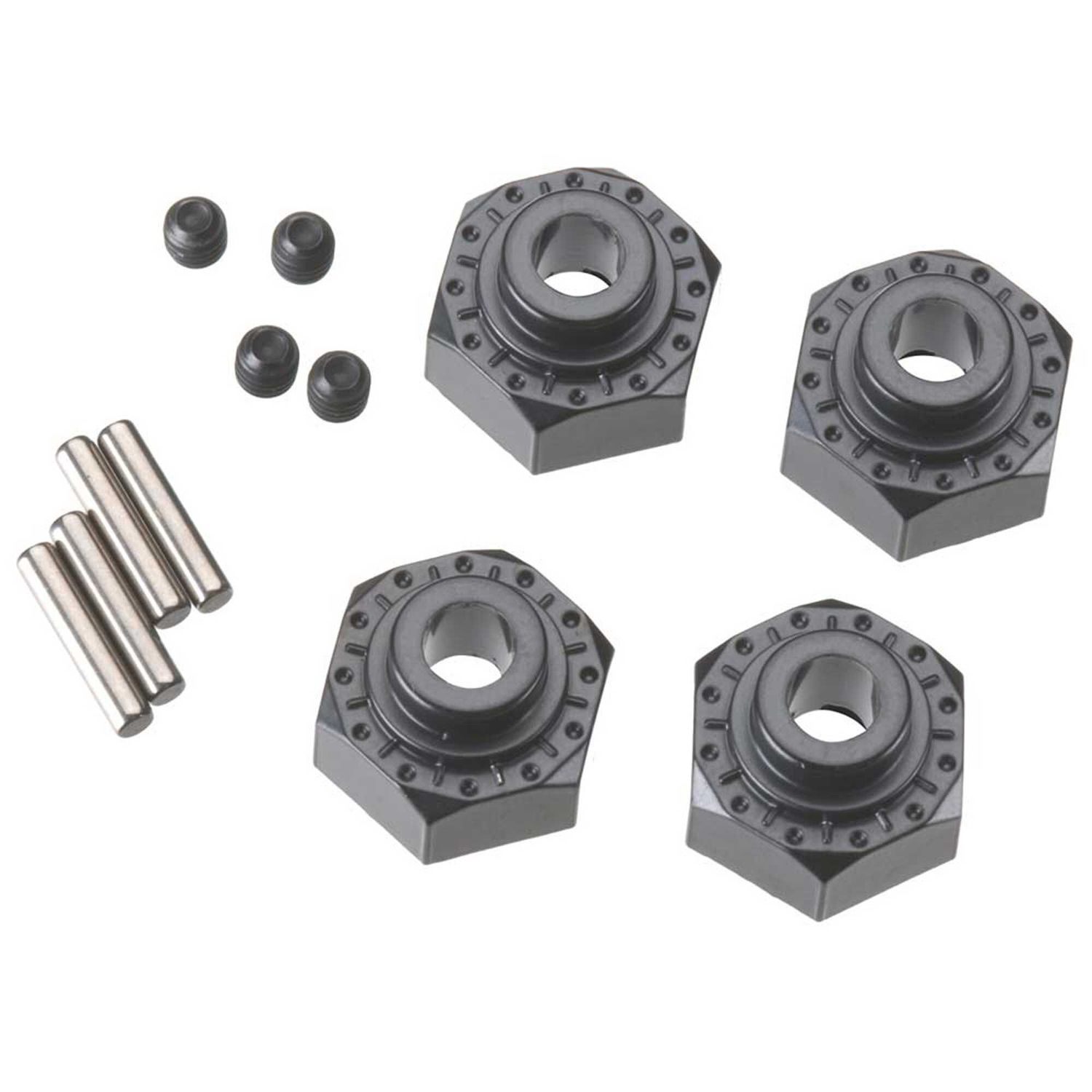 AX30429 Aluminum Hex Hub 12mm Black (4) — AXIC0429