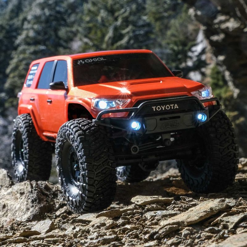 Axial 1/24 SCX24 Toyota 4Runner 4X4 RTR Brushed Rock Crawler Orange — AXI-2035T1