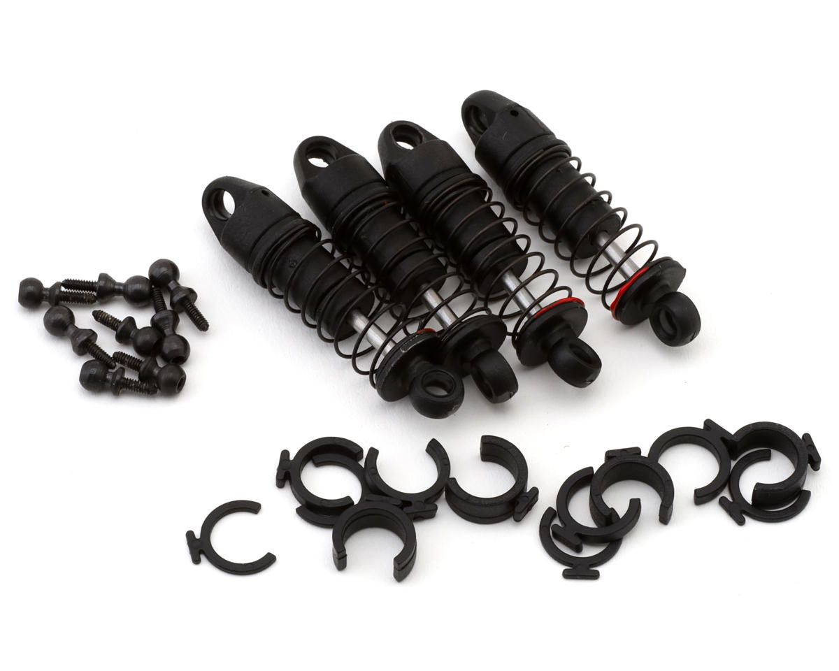 Oil Shock Set 6mm, (.213 LBS/IN Red): SCX24 (4) — AXI203002