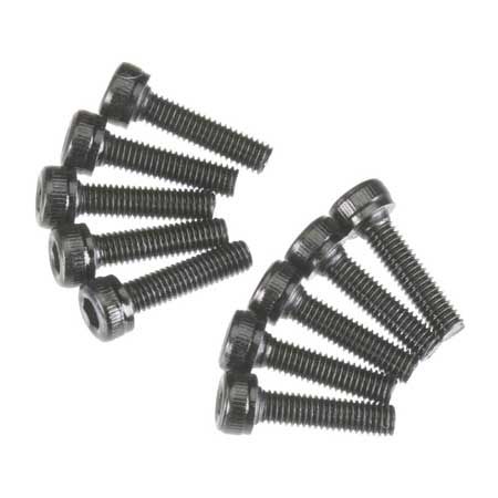 AXA086 Cap Head M3x12mm Black Oxide (10) — AXIC0086