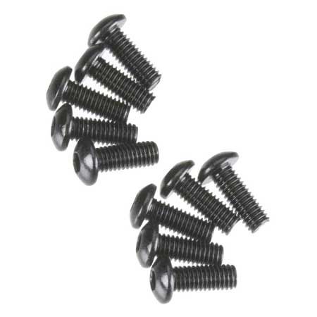 AXA114 Hex Sckt ButtonHead M3x8mm Black Oxide (10) — AXIC0114