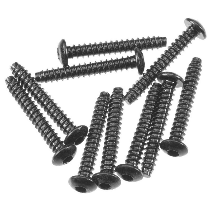 AXA0439 Hex Sckt Tapping Butto Hd M3x20mm Blk (10) — AXIC0439