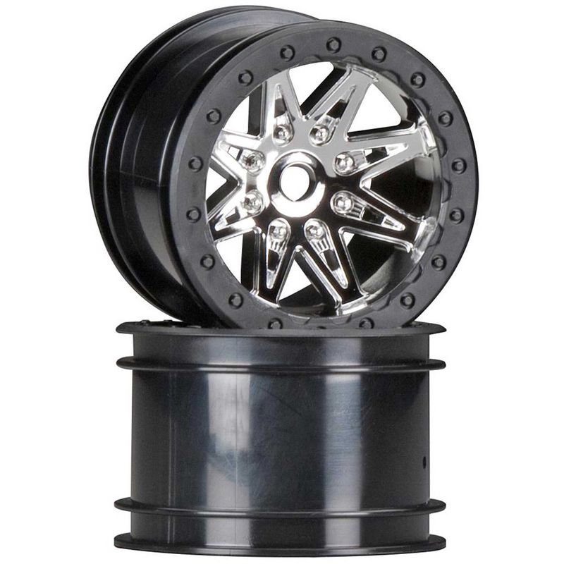 AX08137 2.2 Rebel Wheels 41mm Wide Chrm/Blk (2) — AXIC8137