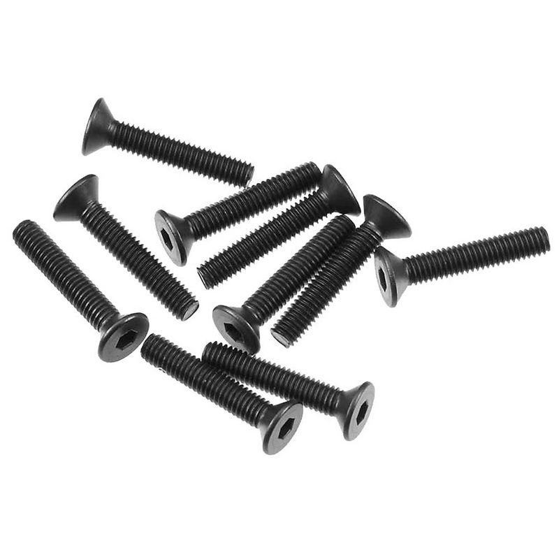 AXA0147 Hex Socket Flat Head M3x16mm Black (10) — AXIC0147