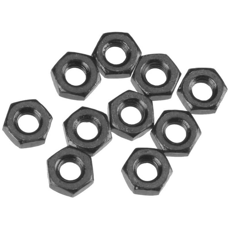 AXA1040 Thin Hex Nut M3 Black (10) — AXIC1040