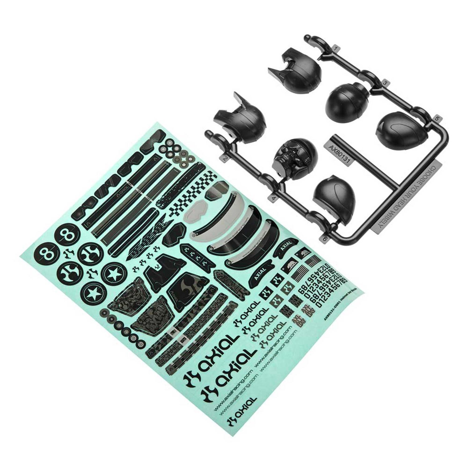 AX31049 Helmet Set Black Yeti — AXIC1049