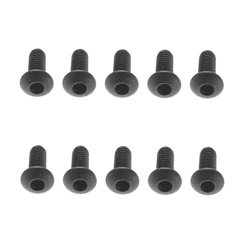 AX31280 M2.6x6mm Hex Socket Button Black (10) — AXIC1280