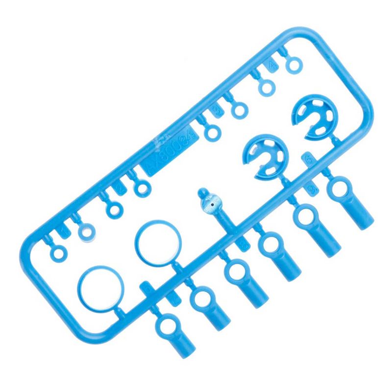 AX31300 10mm Shock Parts Tree 2 Blue — AXIC3300