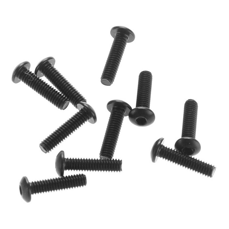 AX31538 Hex Socket Button Head M2.6x10mm Black(10) — AXIC1538