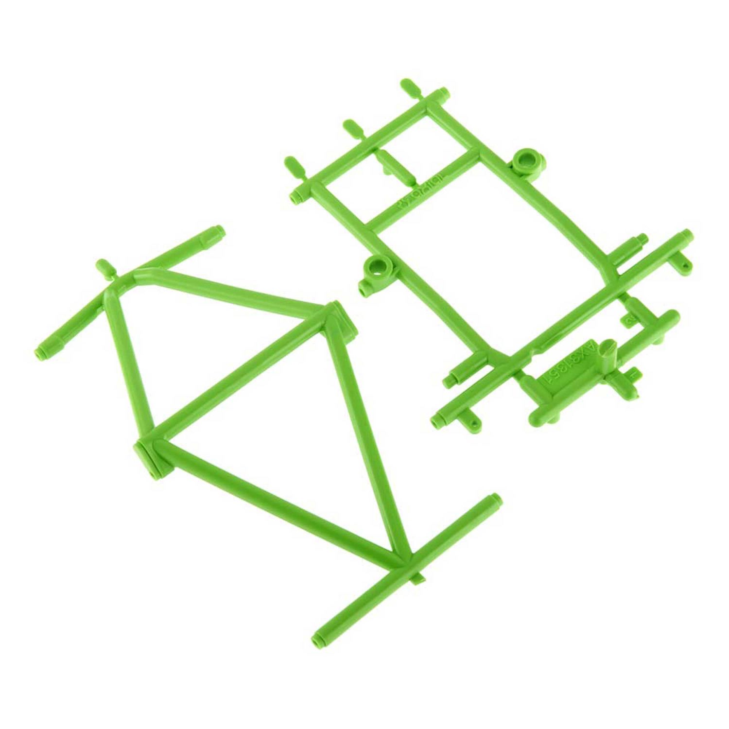 AX31351 Green Monster Truck Cage Roof &amp; Hood — AXIC3351