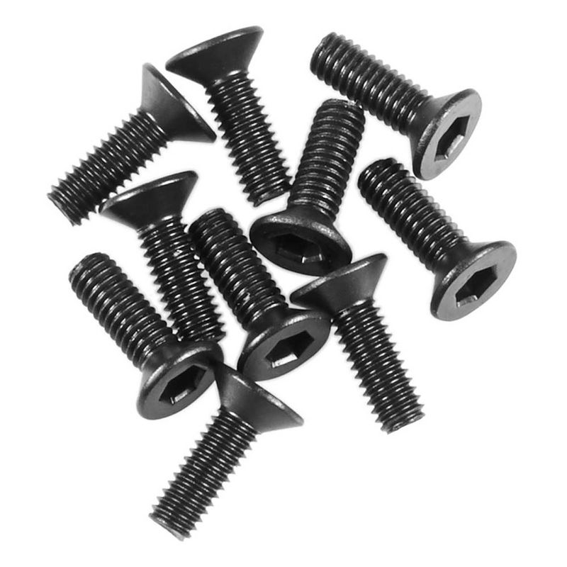 AX31372 M2.6x8mm Hex Socket Flat Head Black (10) — AXIC3372