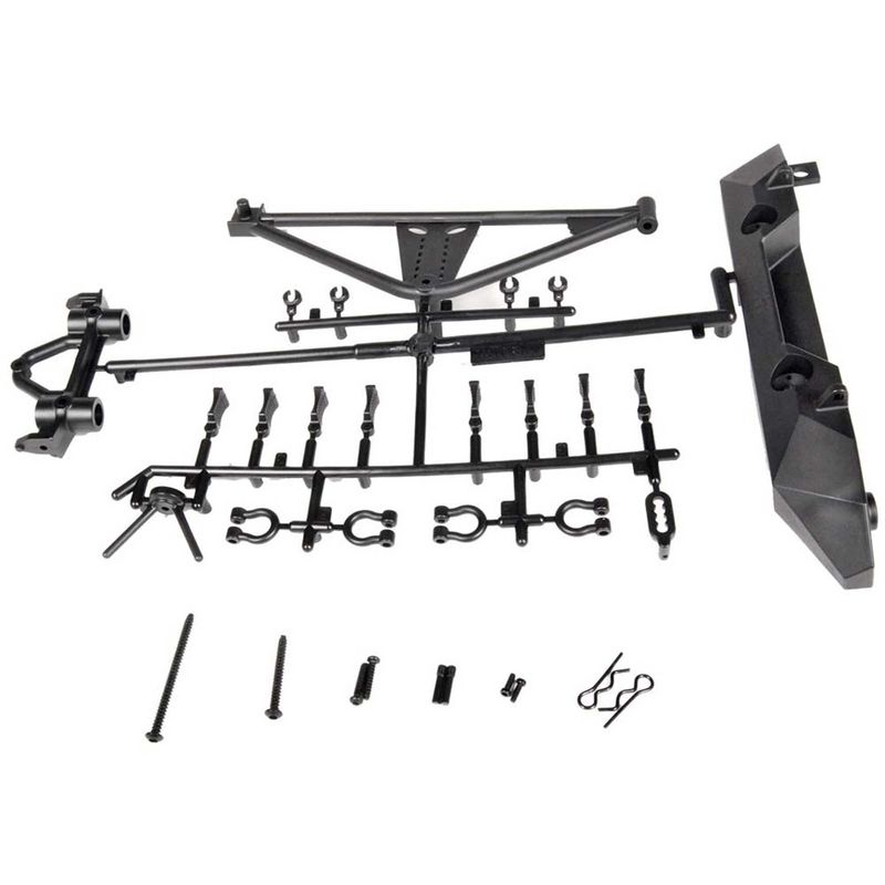 AX80126 RrBumper/TireCarrierSCX10/Poison Spyder/JK — AXIC4349