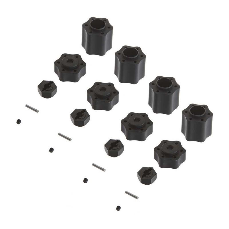 AX31074 Hex Hub Conv Set (12mm)(4pcs) 9026/Wraith — AXIC8027