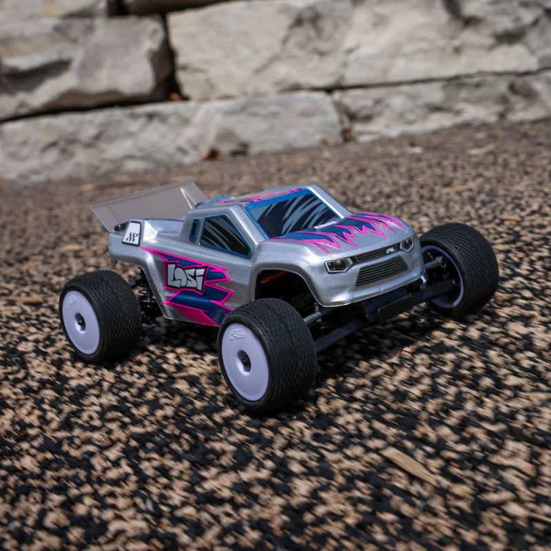 Losi 1/28 Micro T 2S 2WD RTR Stadium Truck Silver — LOS-1392T2