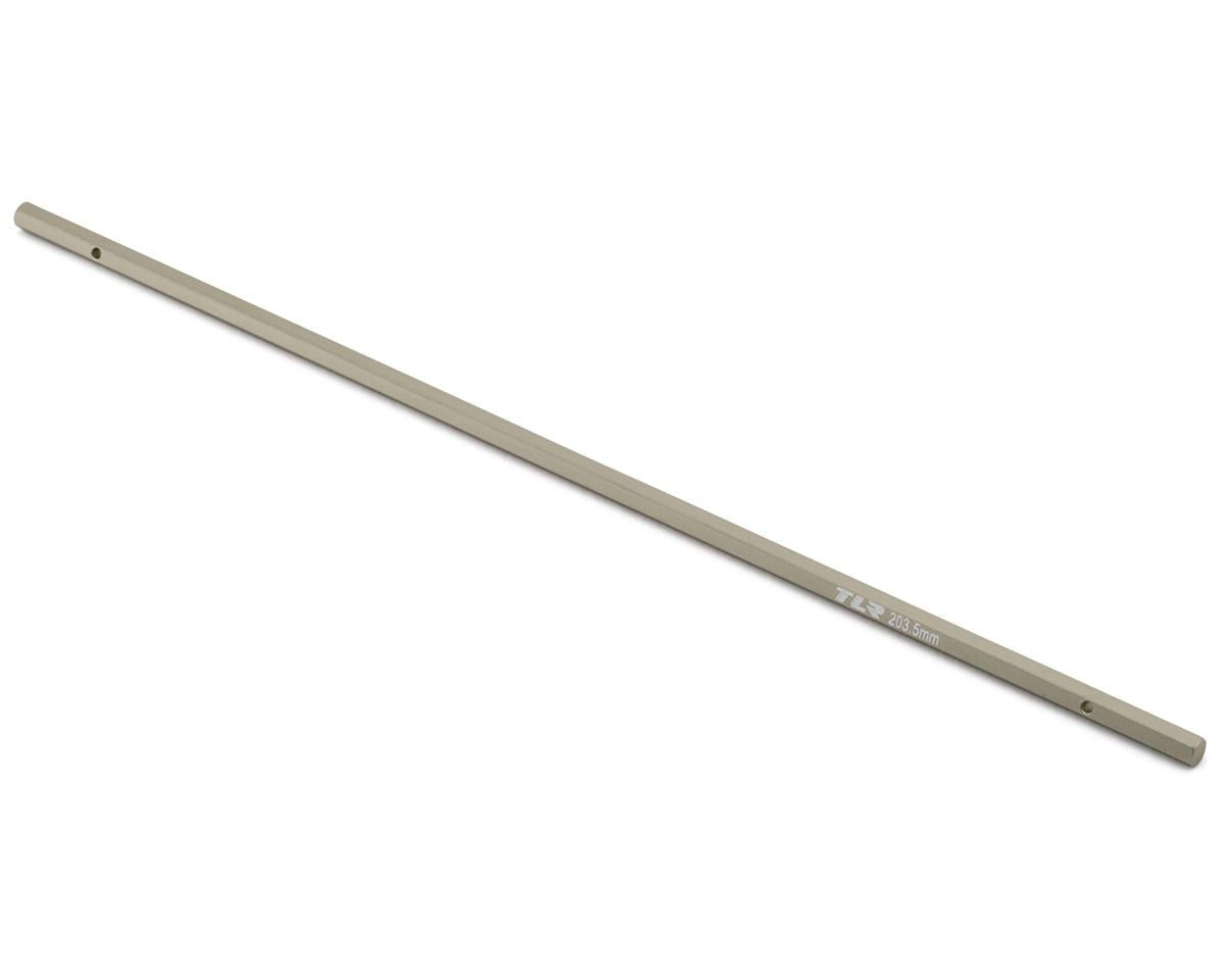 Center Driveshaft, Aluminum, 203.5mm: GROM — LOS-1912