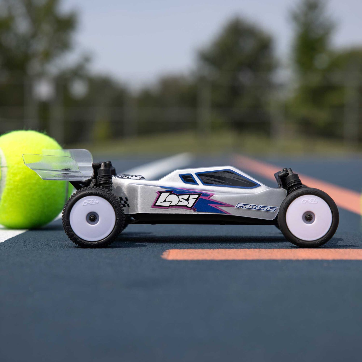 Losi 1/24 Micro B 2S 2WD RTR Race Buggy Silver — LOS00007T2