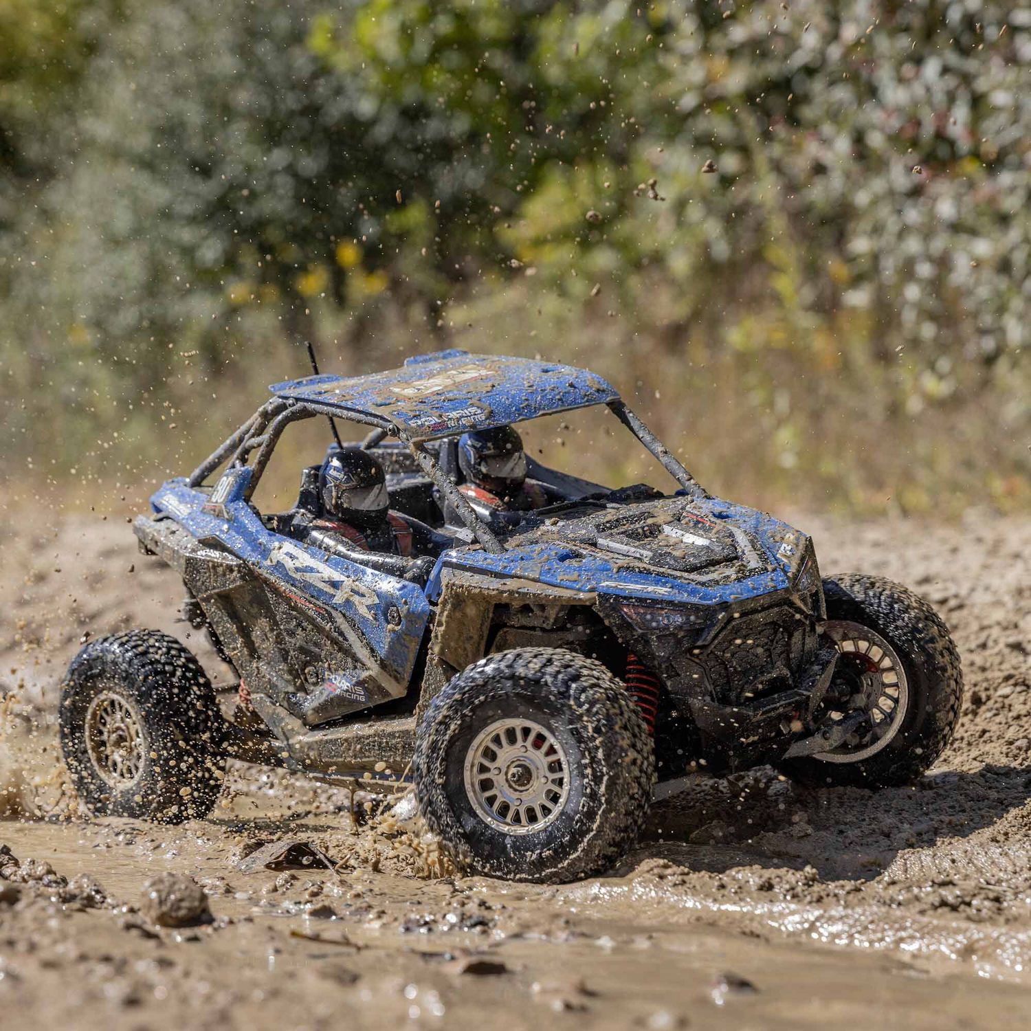 Losi 1/10 Rzr Rey Polaris 3S 4X4 RTR Brushless Side By Side Blue — LOS03029T1