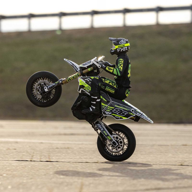 Losi 1/4 Promoto Sm Fxr Supermoto Motorcycle RTR Basic White — LOS-2272
