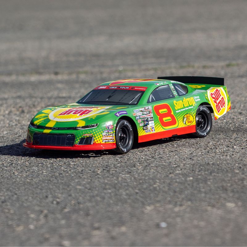 Losi 1/12 Asphalt Late Model RC Race Car Dale Earnhardt Jr. No. 8 2025 Sun Drop Chevrolet Zl1 2S AWD On Road Green — LOS-3104T1