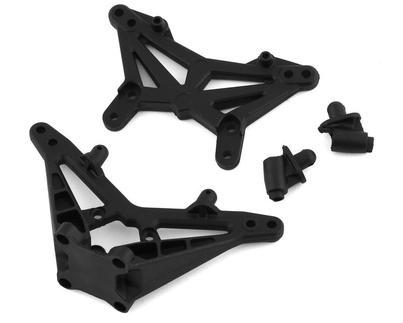 Front &amp; Rear Shock Tower: Mini-T 2.0 — LOS214011