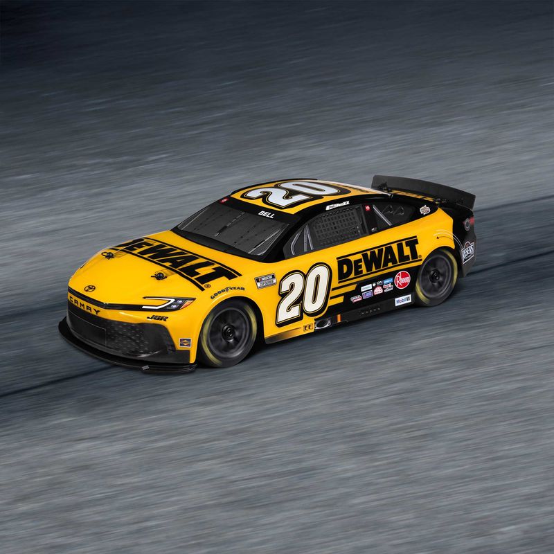 Losi 1/12 Nascar RC Race Car Christopher Bell No. 20 Dewalt 2025 Toyota Camry 2S AWD RTR Brushed On Road — LOS1122520
